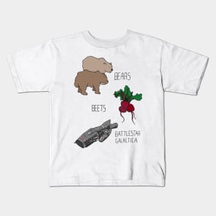 The US Office - Bears, Beets, Battlestar Galactica Kids T-Shirt